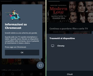 Prime Vídeo Chromecast cromo fundido