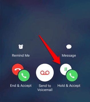 Botón Retener y Aceptar