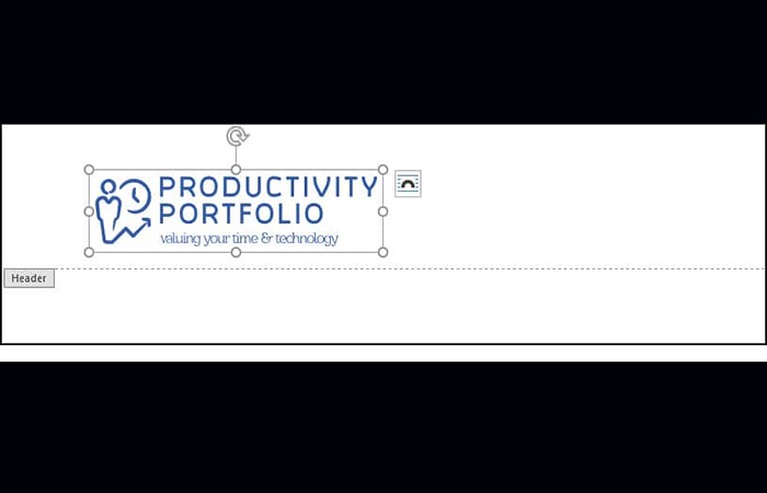 El logotipo se desplazó hacia la izquierda.