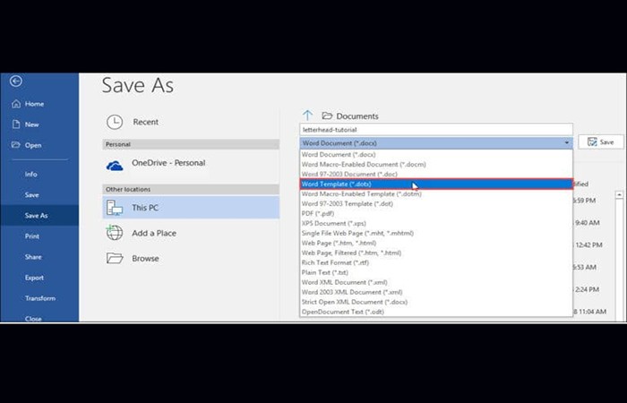 Crear Un Membrete En Word