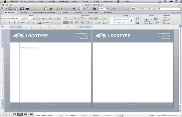 Crear Un Membrete En Word