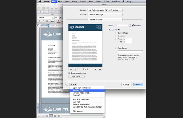  Archivo > Imprimir > Guardar en PDF