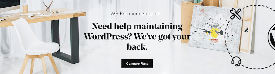 Página de inicio de WP Curve.