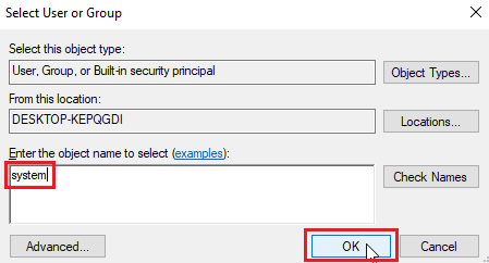 haga clic en Aceptar para confirmar