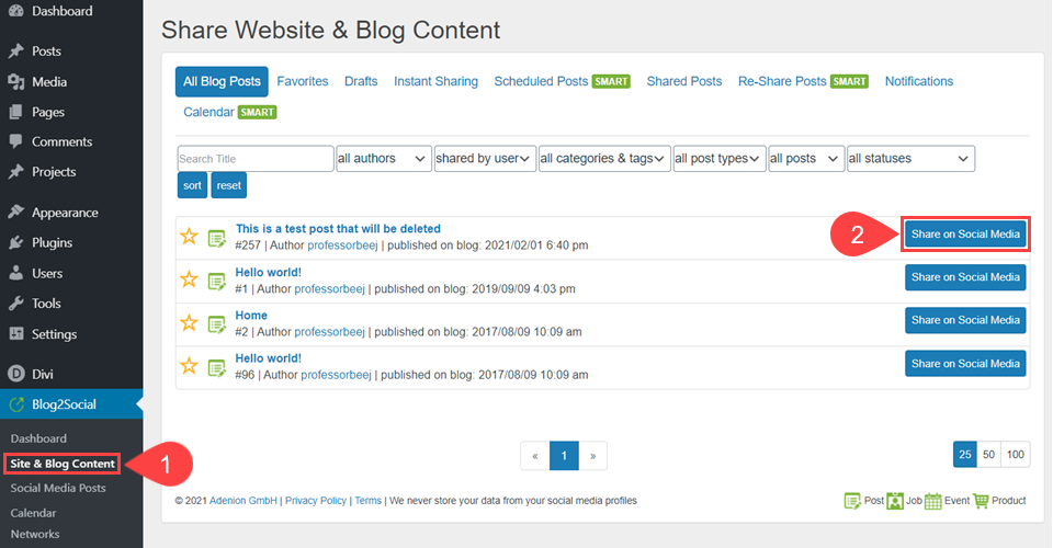 wordpress para instagram