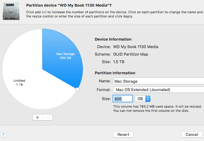 Crear partición de 500 GB