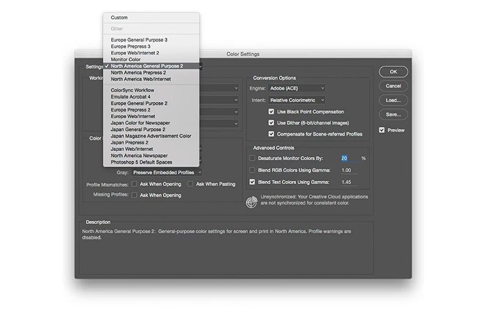 Editar > Colores…