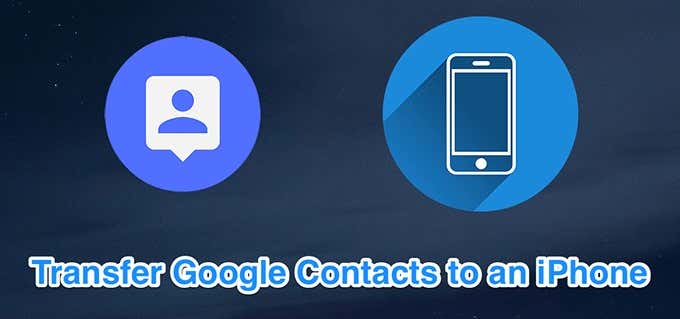 Transferir contactos de Google a un iPhone
