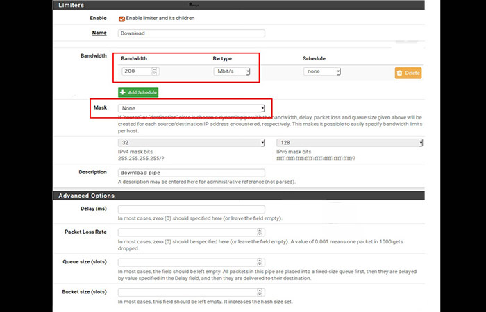 Creando el limitador de descarga