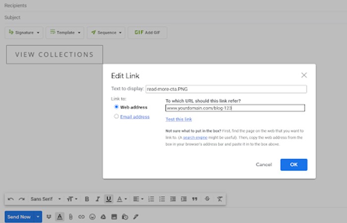 "dirección de Internet"