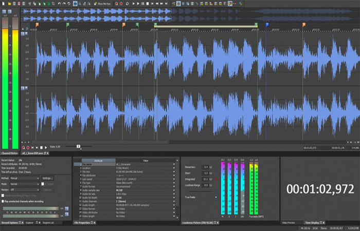 editor de Sound Forge Audio Studio