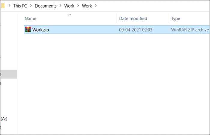 extensión de xlsx a zip