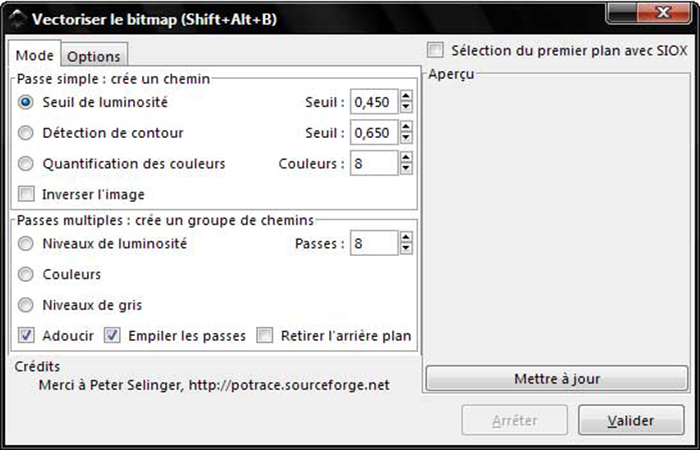 Ruta--> Vectorizar mapa de bit