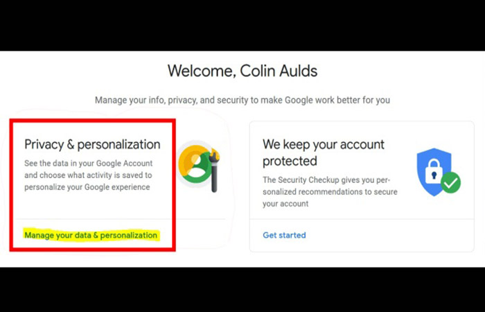 Borra la actividad histórica almacenada en tu dispositivo