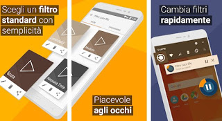 Aplicación de filtro de luz azul filtro de luz azul