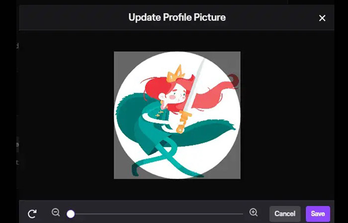 Cambiar foto de perfil de Twitch