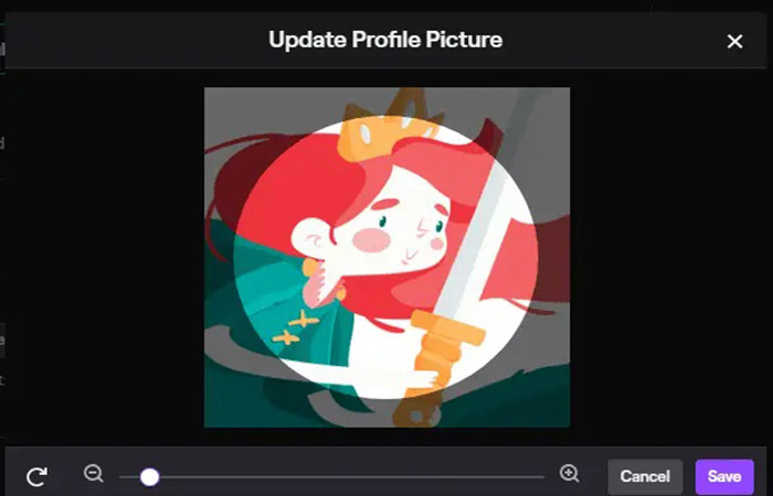 Cambia el tamaño de tu foto de perfil de Twitch