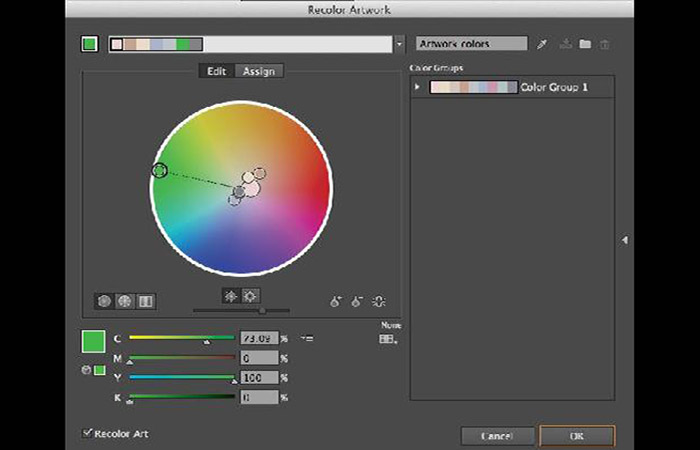 Recolorear en Illustrator