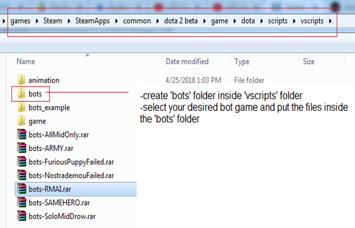 Crea una carpeta 'bots'