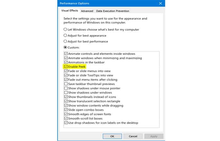DisablePreviewDesktop