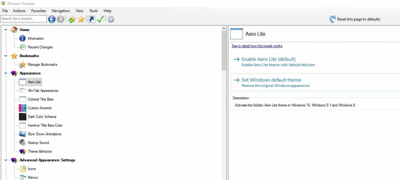 Establecer tema predeterminado de Windows