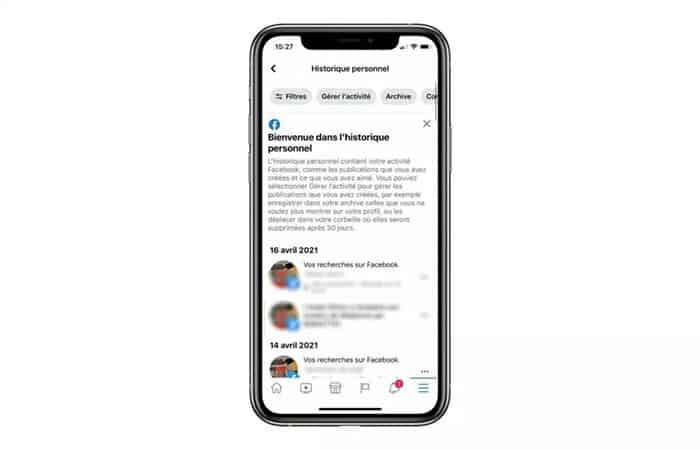 Toda la actividad pasada en tu cuenta de Facebook es visible en el historial personal
