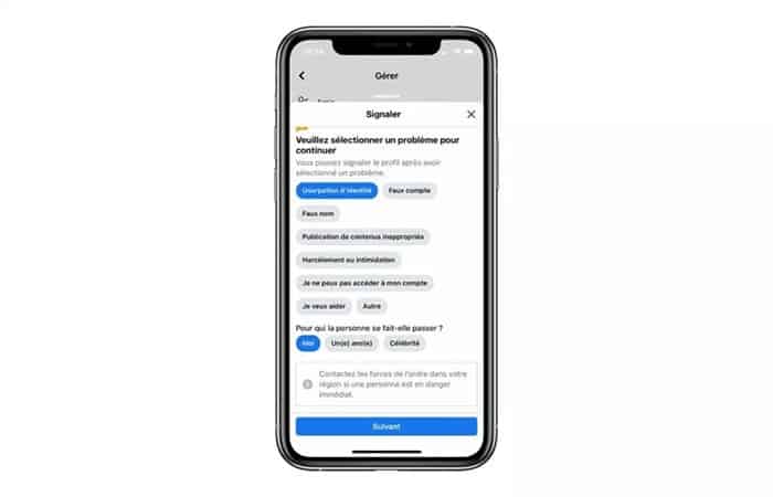 Es posible denunciar cuentas que se hacen pasar por ti, un familiar o una celebridad