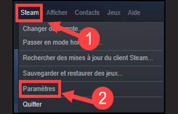 haz clic en el botón Steam