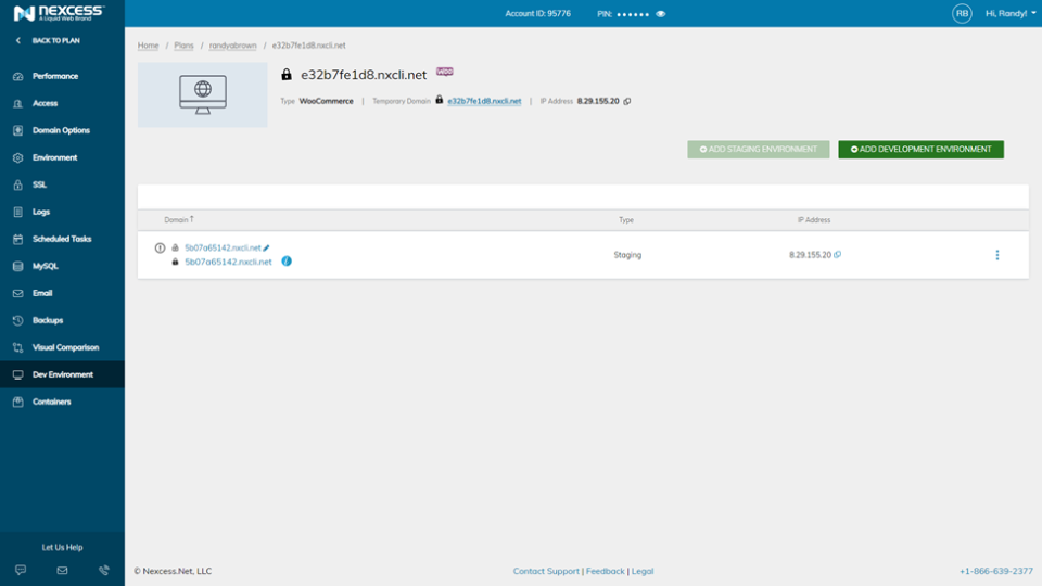 Entornos de ensayo y desarrollo