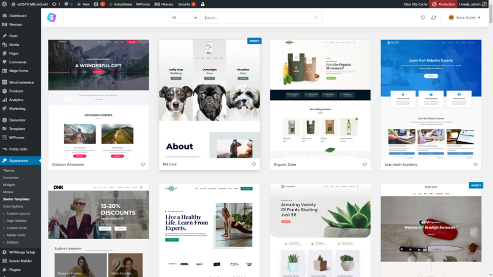Astra Pro y Beaver Builder