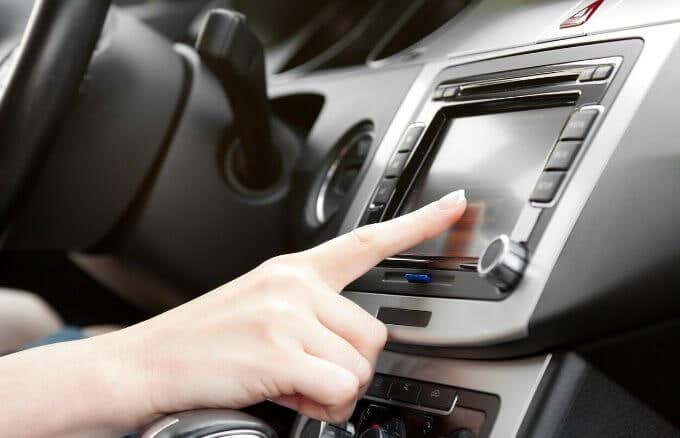 Pantalla táctil en coche