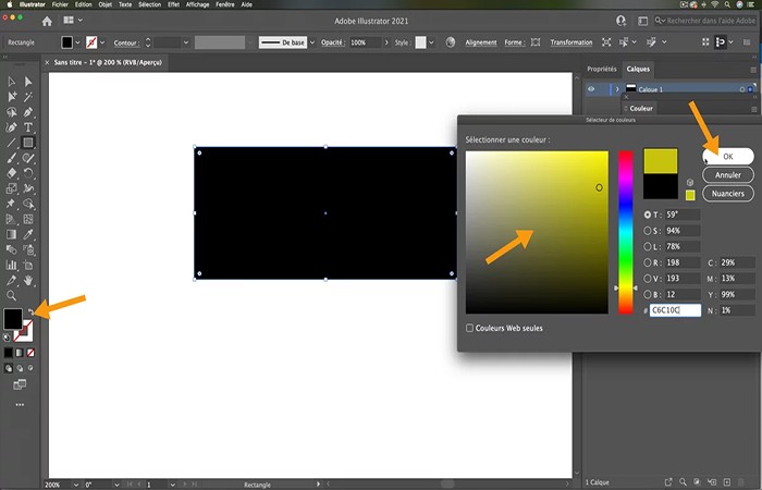 Cambiar el color de la forma.