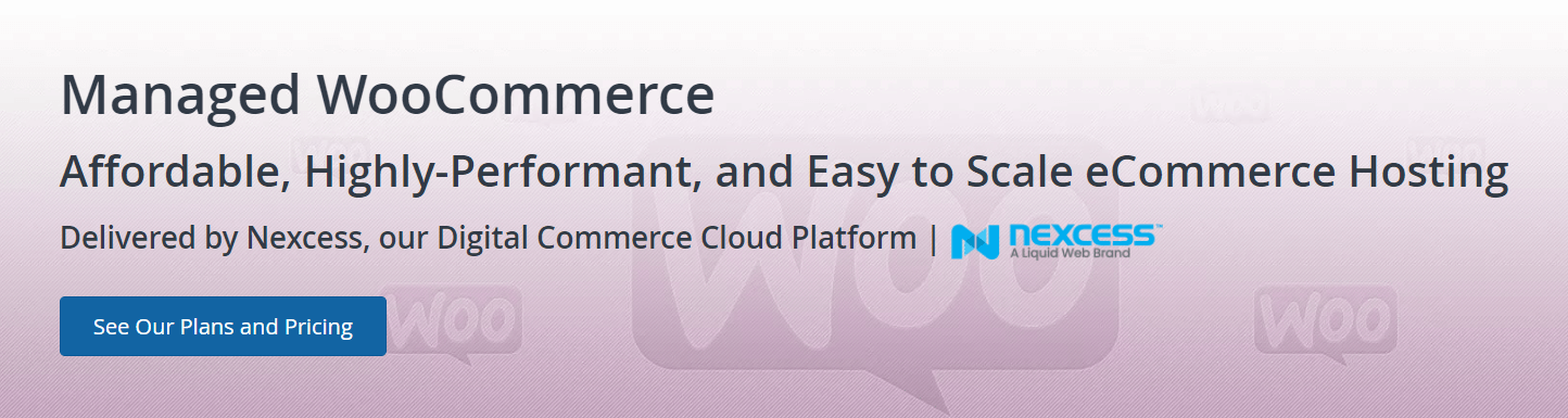 Alojamiento de WooCommerce administrado por Liquid Web.