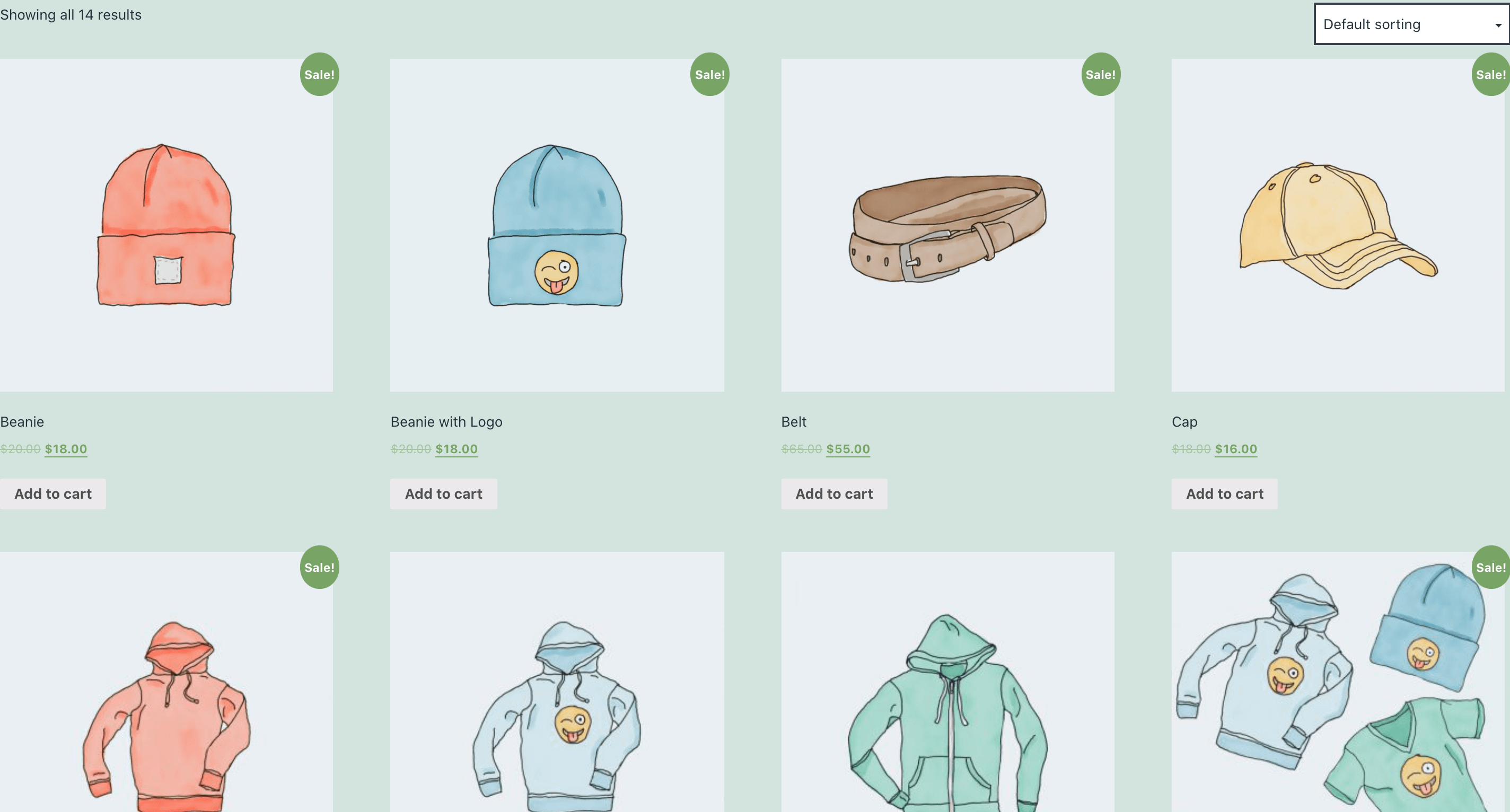 Tienda de comercio electrónico WooCommerce.