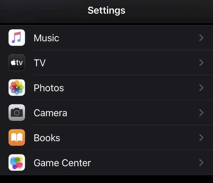 Game Center en Configuración