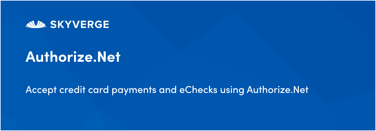 Complemento Authorize.net para WooCommerce.