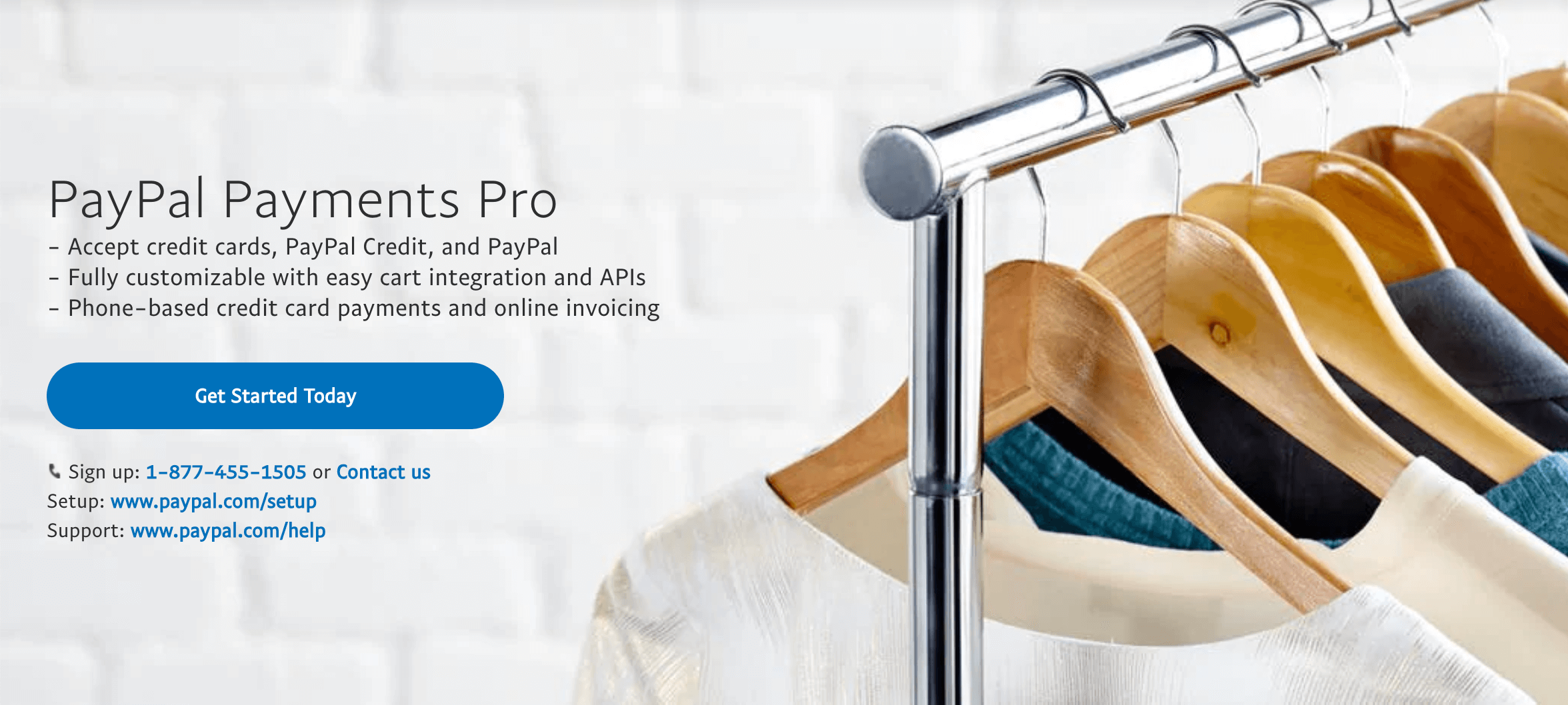 Sitio web de PayPal Pro.