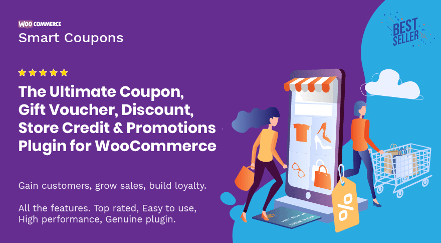 Extensión de cupón inteligente de WooCommerce.