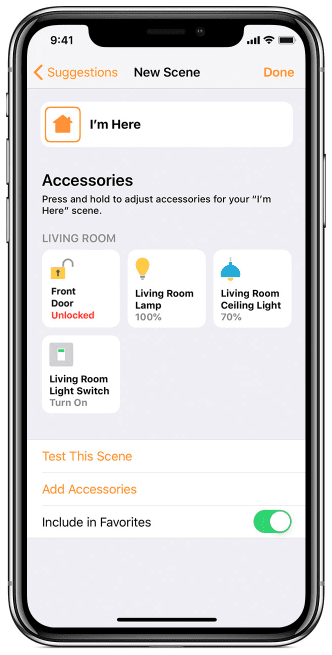 La nueva pantalla de escena en el iPhone
