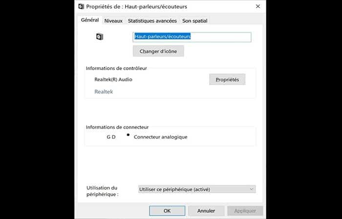Ver las propiedades del dispositivo