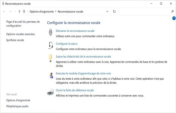 Configurar el reconocimiento de voz