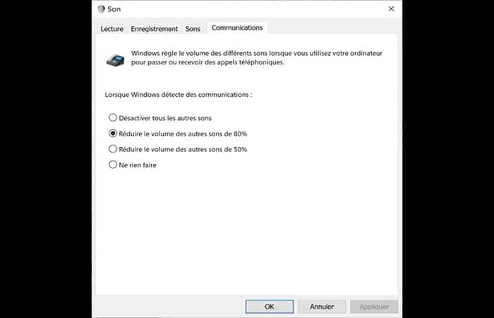 pestaña "Comunicaciones"
