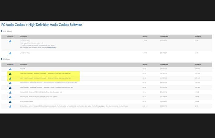 Luego haz doble clic en la tarjeta de audio
