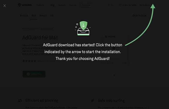 Descargar e instalar AdGuard en MAC