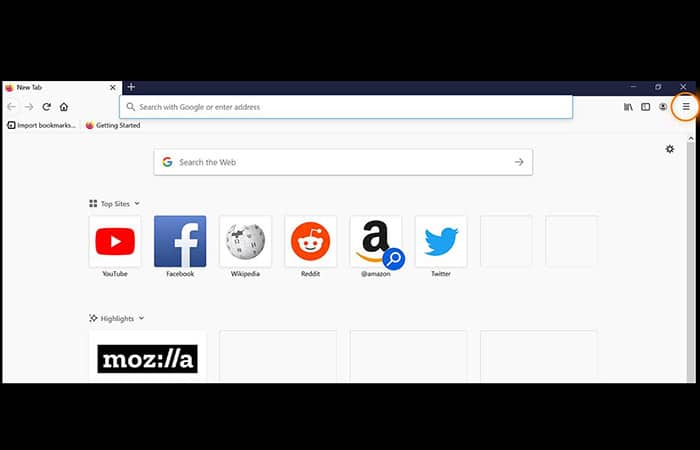 Configuración de ventanas emergentes de Firefox