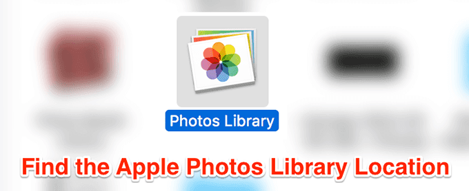Encuentra la biblioteca de fotos de Apple L
