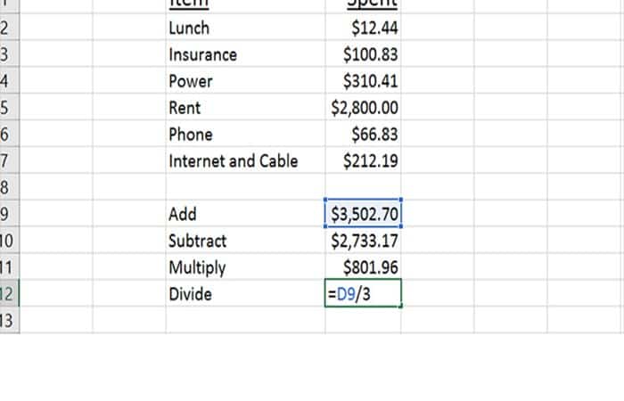 Cómo Realizar Operaciones Aritméticas En Excel (Suma, Restar, Multiplicar Y Dividir)