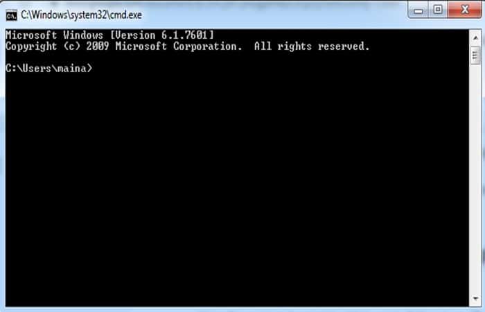 Inicio> Ejecutar> Escribe CMD