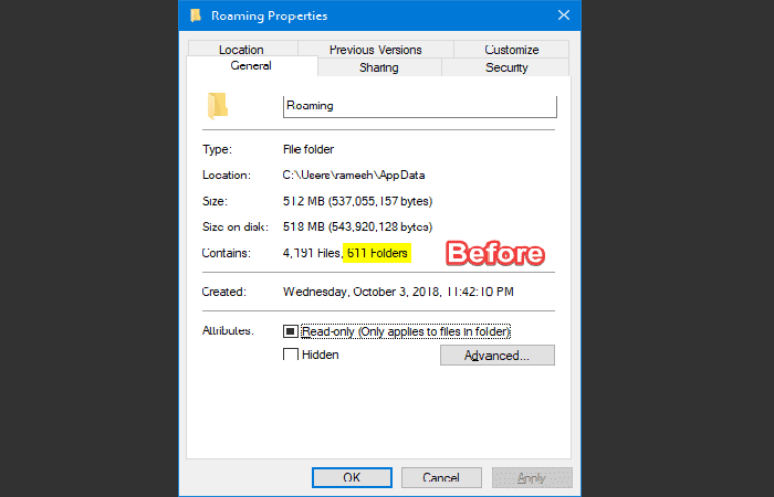 carpeta AppdataRoaming