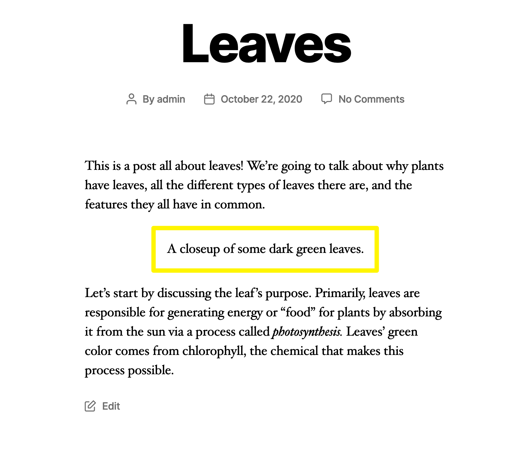 Texto alternativo que se muestra en lugar de una imagen que no se puede cargar.